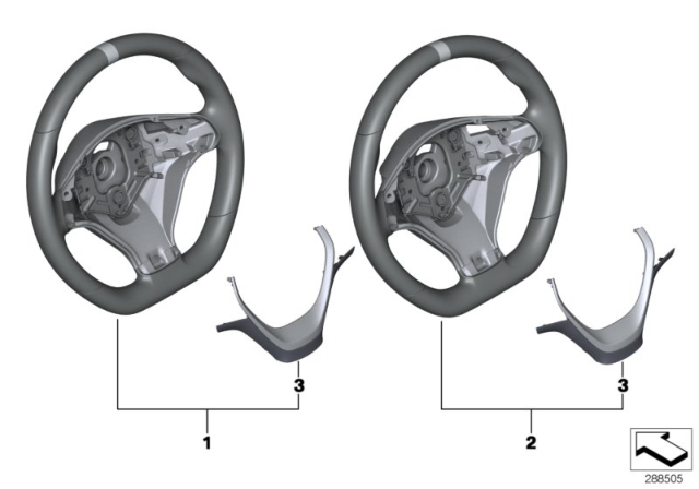 2017 BMW 440i M Performance Steering Wheel Diagram 4