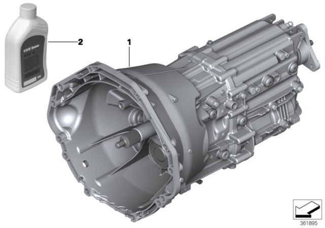 2013 BMW 650i Manual Gearbox GS6-53BZ Diagram