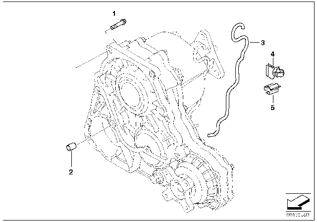 2005 BMW 325xi Transmission Mounting Diagram