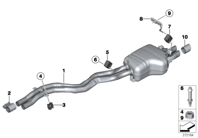 2014 BMW Z4 Tailpipe Trim Alu-Look Diagram for 18307618683