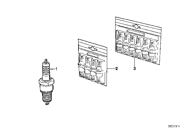 1958 BMW Isetta Spark Plug Diagram for 07119976330