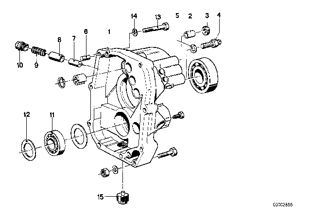 1980 BMW 320i Spacer Diagram for 23111204584