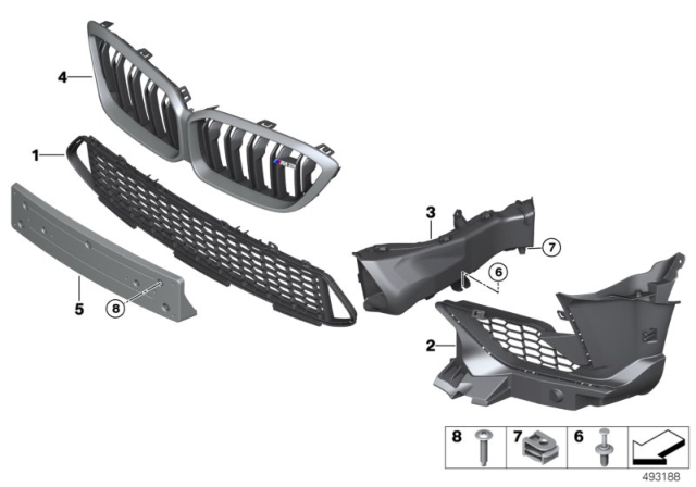 2020 BMW M2 M Trim Panel, Trim Elements Diagram