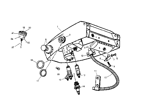 1957 BMW Isetta Fuse Box Diagram for 61138048538