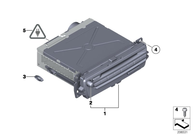 2008 BMW X5 Car Infotainment Computer Diagram 2