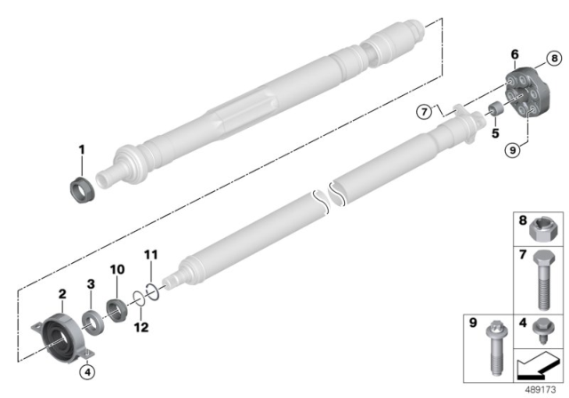 2020 BMW M235i xDrive Gran Coupe Drive Shaft, Single Components Diagram