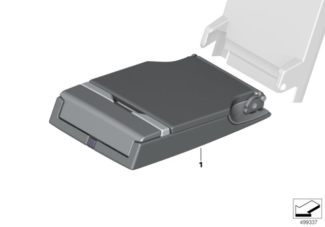 2019 BMW X5 Individual Armrest Diagram