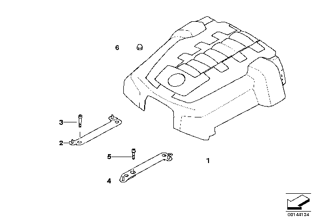 2008 BMW 750Li Engine Acoustics Diagram