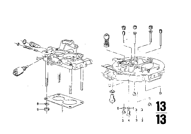1973 BMW 3.0S Gasket Diagram for 13111263266