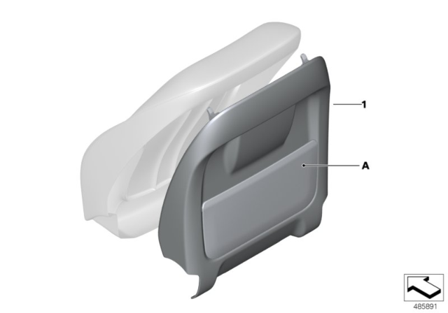 2019 BMW 530i Individual Rear Panel Diagram 1