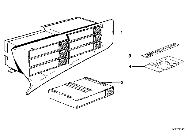 1981 BMW 733i Radio Accessories Diagram