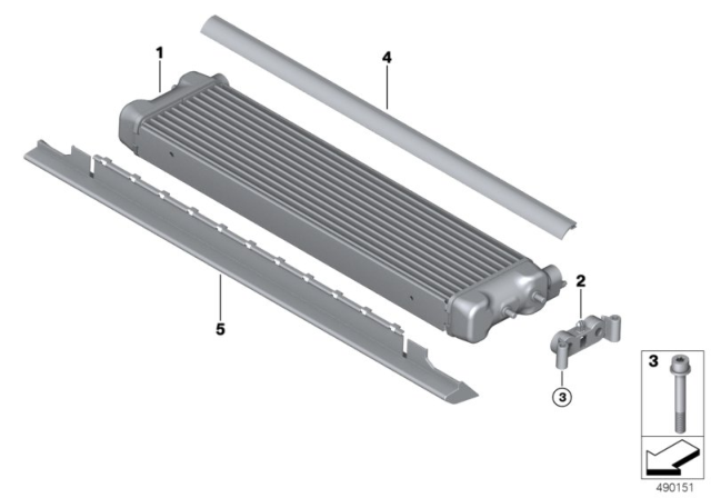 2020 BMW M850i xDrive Additional Radiator Diagram