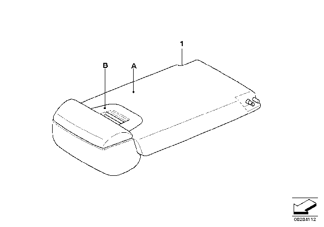 2011 BMW X5 M Individual Armrest Diagram 2