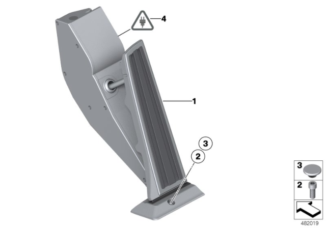 2016 BMW 650i Acceleration / Accelerator Pedal Module Diagram