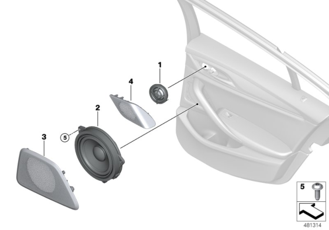 2020 BMW 530i High End Sound System Diagram 2
