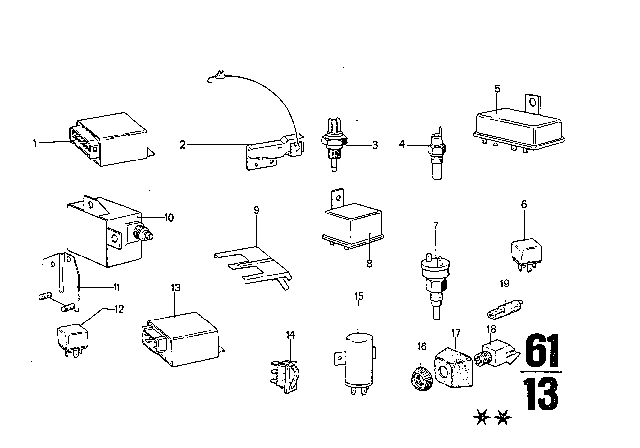 1974 BMW 3.0S Relay Diagram 2