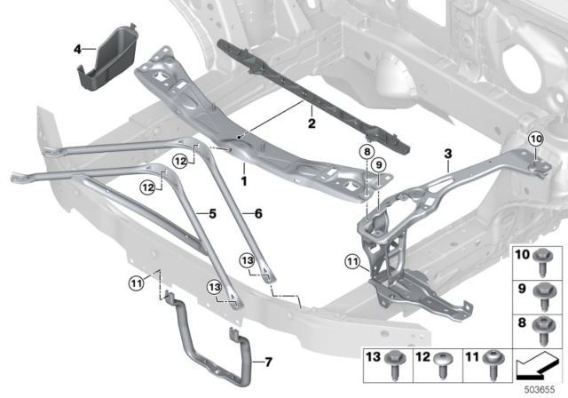 2020 BMW M235i xDrive Gran Coupe Front Panel Diagram