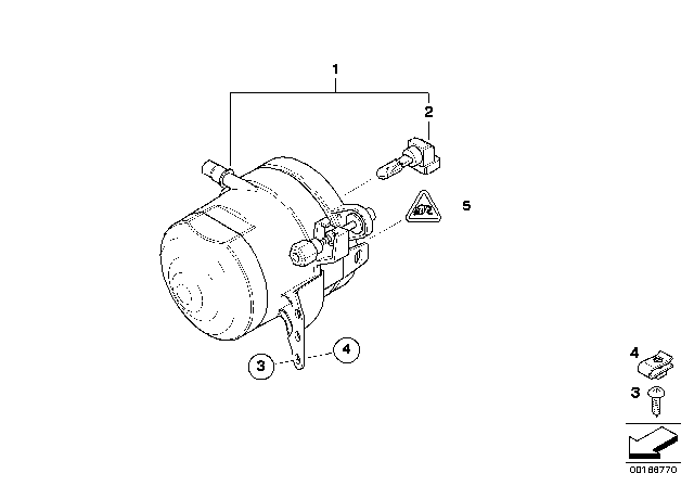 2006 BMW M6 Fog Lights Diagram