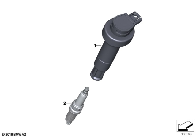 2014 BMW i3 Ignition Coil / Spark Plug Diagram