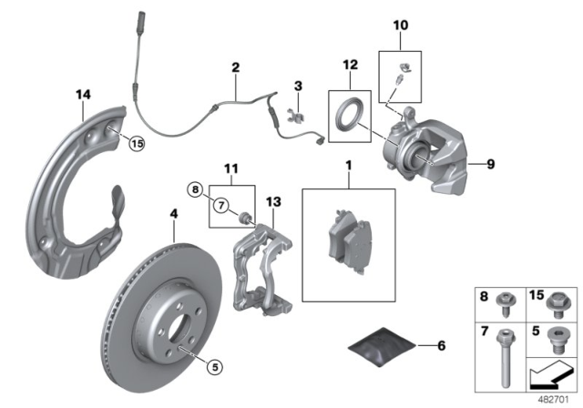 2020 BMW 330i BRAKE DISC, LIGHTWEIGHT, VEN Diagram for 34106880072