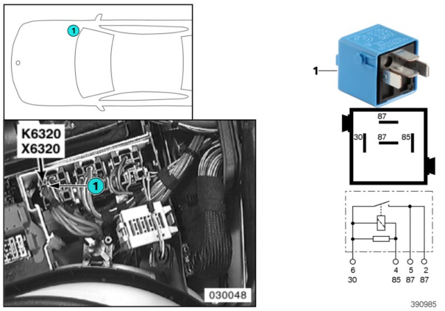 1999 BMW 750iL Relay DME Diagram 2