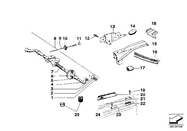 1971 BMW 1602 Engine Mood / Mounting Parts Diagram