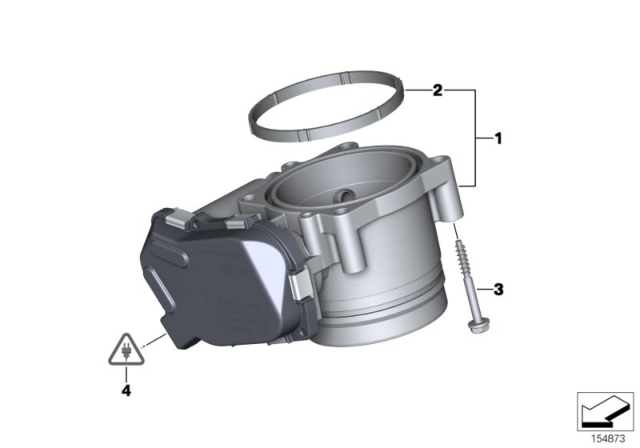 2013 BMW 640i Throttle Housing Assy Diagram