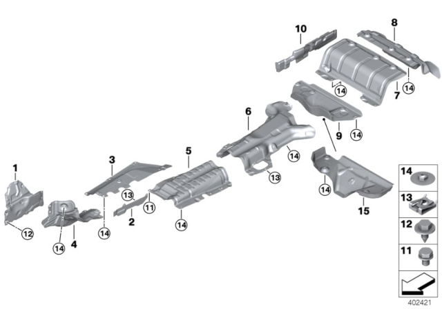 2017 BMW M4 Heat Insulation Diagram