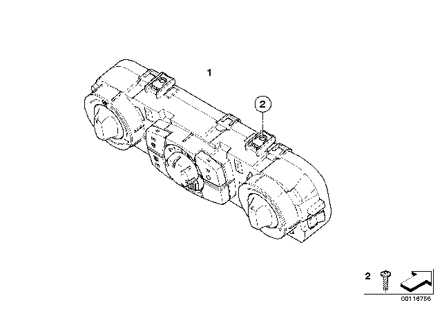 2004 BMW Z4 Air Conditioning Control Diagram