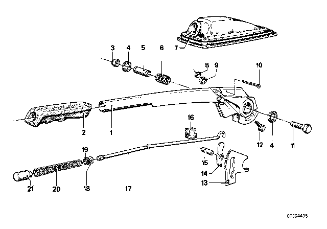 1979 BMW 733i Hex Nut Diagram for 34411151209