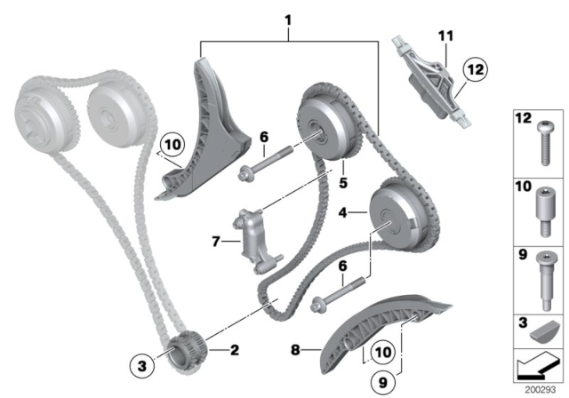 2014 BMW 760Li Timing Chain Diagram 2