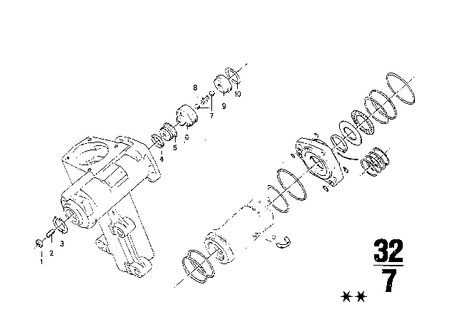 1976 BMW 3.0Si Hydro Steering Box Diagram 2