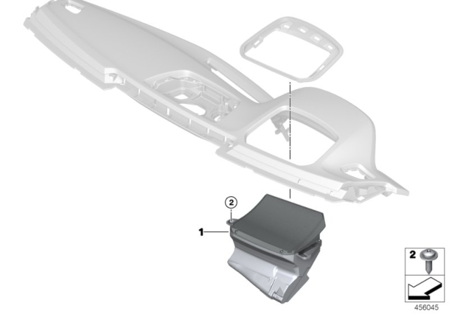 2020 BMW X5 Head-Up Display Diagram