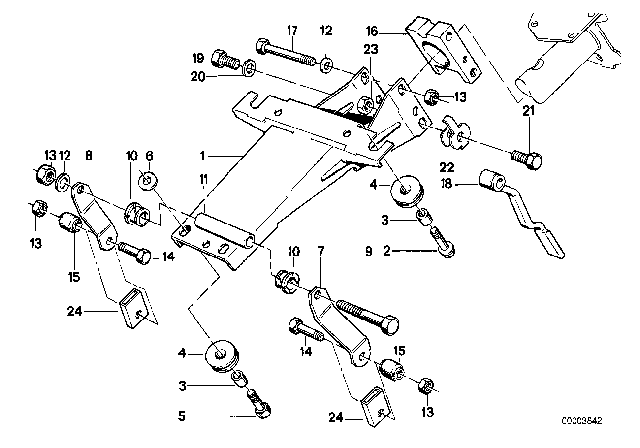 1989 BMW 525i Steering Column - Adjustable / Single Parts Diagram 1