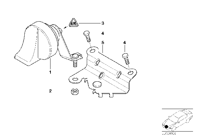 2001 BMW M3 Horn Diagram