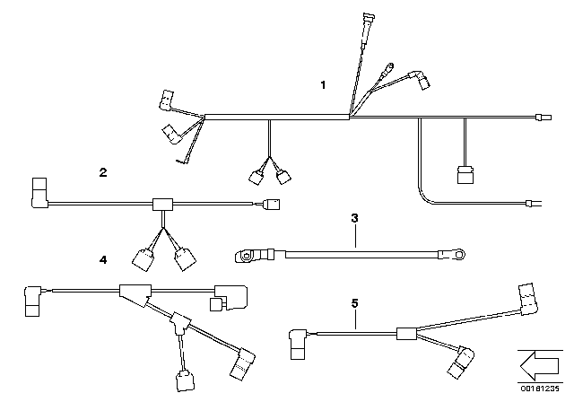 2008 BMW M6 Various Wiring Harnesses Diagram