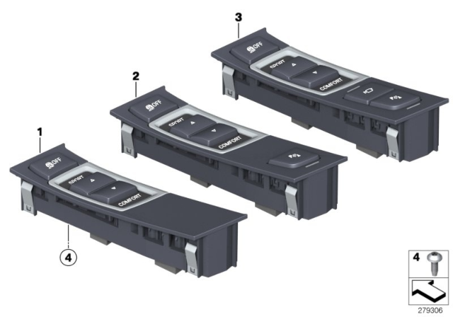 2010 BMW 528i Operating Unit, Centre Console Diagram 2