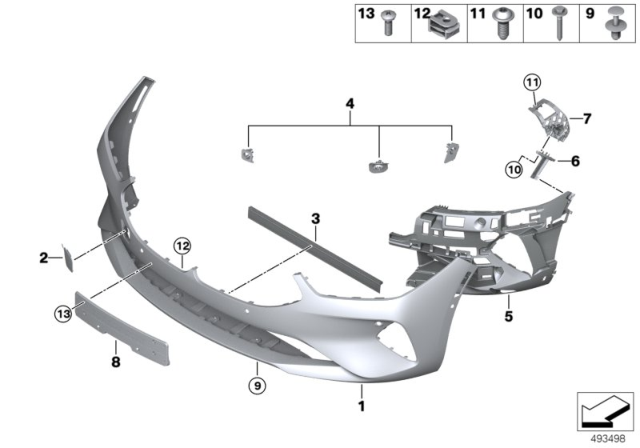 2020 BMW 840i xDrive Trim Panel, Front Diagram