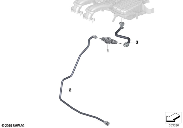 2014 BMW i3 Fuel Tank Breather Valve Diagram