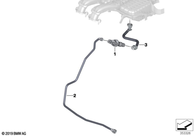 2018 BMW i3 Fuel Tank Breather Valve Diagram for 13907637268