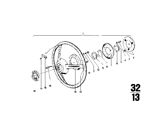 1973 BMW 2002 Steering Wheel Diagram 3