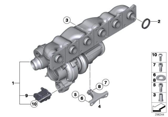 2013 BMW X1 Turbo Charger Diagram