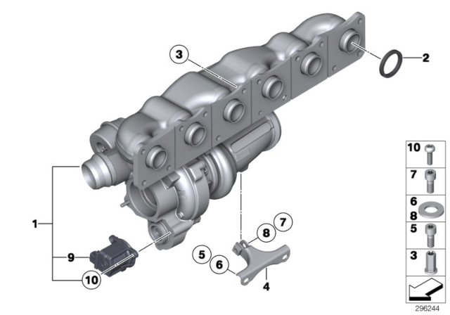 2011 BMW X3 Turbo Charger Diagram