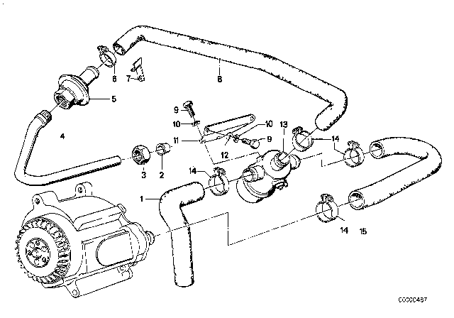 1978 BMW 530i Emission Control Diagram 4