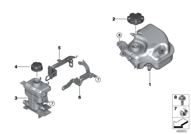 2020 BMW 750i xDrive Expansion Tank Diagram