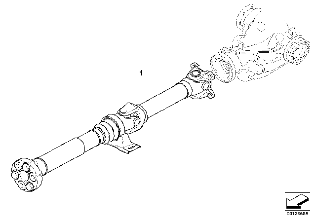 2007 BMW 328i Drive Shaft (Swivel Joint) Diagram