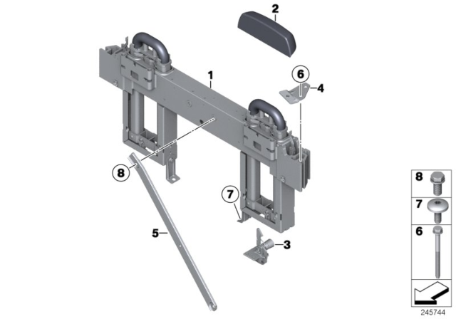 2014 BMW 650i Rollover Protection System Diagram