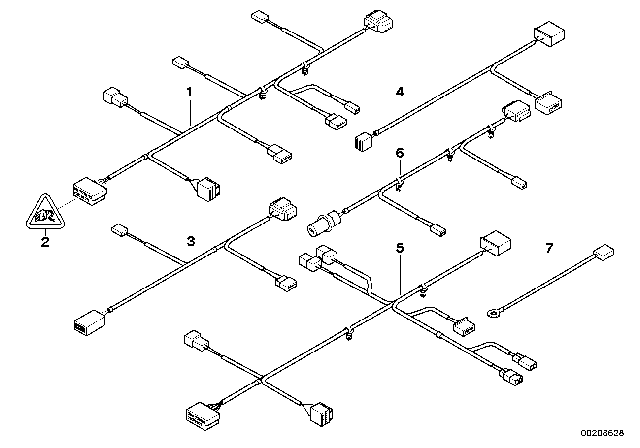 2013 BMW 135i Wiring Set Seat, Driver'S Side Diagram for 61129131728