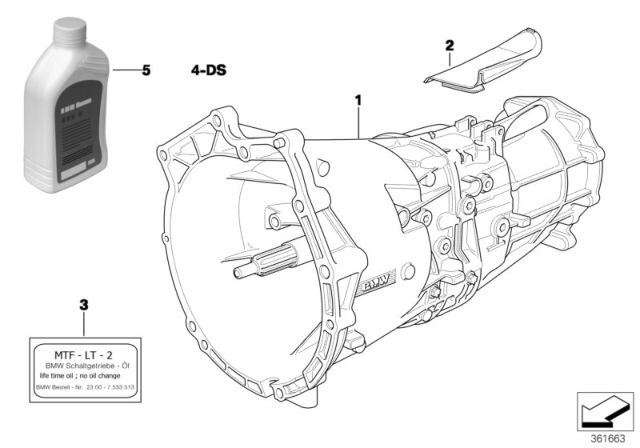 2005 BMW X5 Gasket Set Diagram for 23117511935