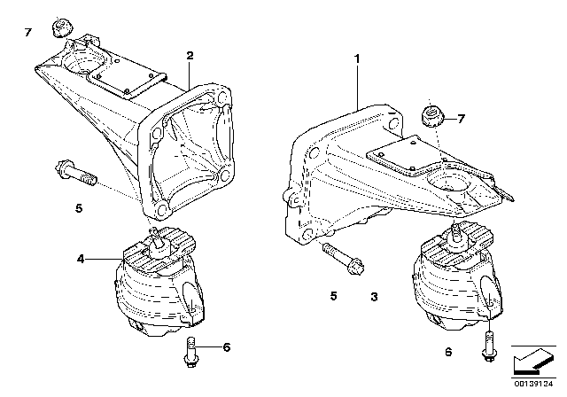 2010 BMW M6 Engine Suspension Diagram